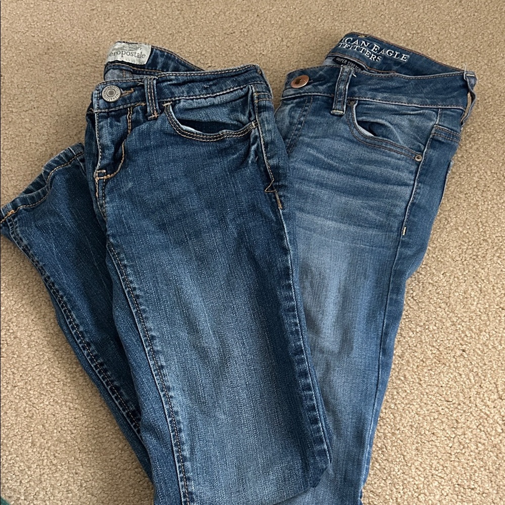 Girls size 0 skinny jeans